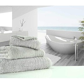 Luxury linenHall 650gsm Plain Silver Grey Bath Towel (SEE SIZE OPTIONS)