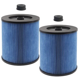MZY LLC 2 Pack 17907 Cartridge Filter for Craftsman Shop Vacs 5 to 20 Gallon, 3-Layer Pleated 9-17907 Wet/Dry Fine Dust Filter