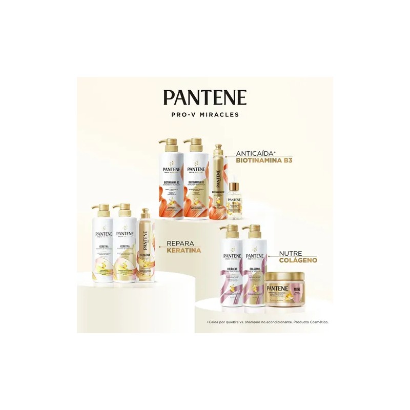 Shampoo Pantene Anticaída Biotinamina B3 para cabello débil 510 ml