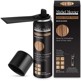 Michel Mercier Hair Root Touch Up Spray with Unique Applicator, Protects Hairline and Scalp Health, Fast and Easy Grey Hair Cover Up Concealer for Women and Men (Beige Blonde)