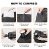 Vacuum Bags for Travel Luggage with Electric Pump, IP67 Reusable
