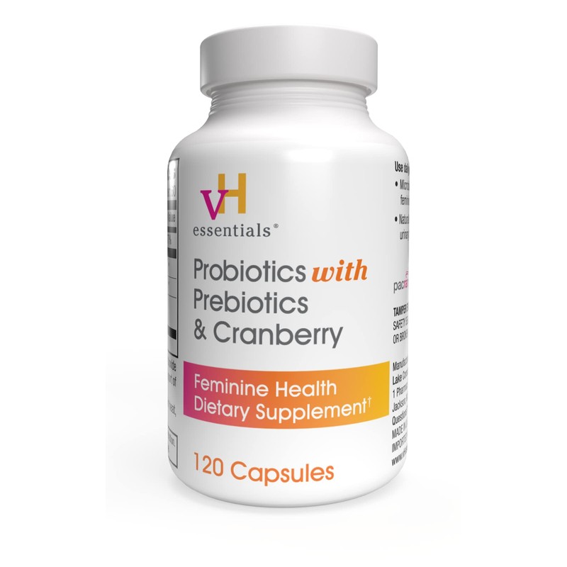 vH essentials Probiotics for Women with Prebiotics and Cranberry, 120