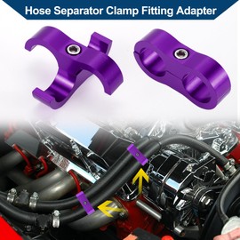 Hihaha Hose Separator Clamp Fitting Adapter/Pipe Tube Line Separator Clamp Tooling AN10 20mm 4pcs Purple
