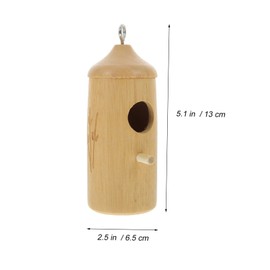 Totority Hanging Wooden Hummingbird House Decorative Bird Nest for Garden Balcony Multi Functional Outdoor Decor Safe Resting Place for Hummingbirds for Porches and Gardens