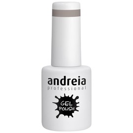 Andreia Professional Semi-Permanenter Nagelgel-Lack für UV/LED-Lampe - Intensiver Glanz und 4 Wochen haltbare French Manicure Nagelgel-Lackierung - Farbe 221 Grau - Weiche Farbtöne - 10.5 ml