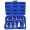 SPEEDWOX 10 Pcs Triple Square Bit Socket Set Spline Socket