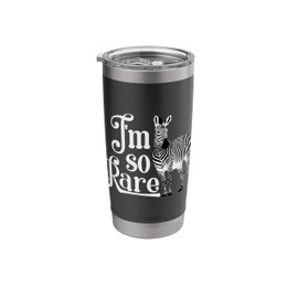 Ehlers-Danlos Syndrome I'm So Rare Disease Awareness Zebra Stainless Steel Insulated Tumbler
