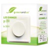 Greenandco® GC-200 Flush-Mounted LED and Halogen Dimmer 1-200 Watt
