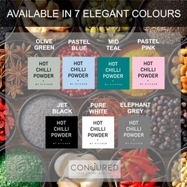 Spice Jar Labels - Black