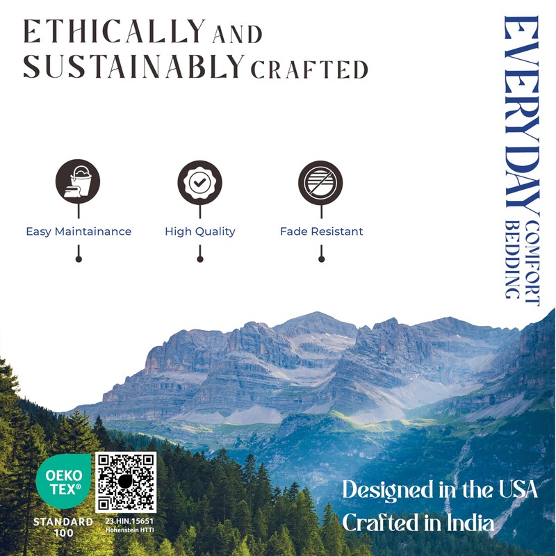 Mayfair Linen 100% Organic Cotton Sheets Queen Size - 4