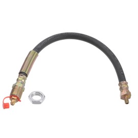 HARFINGTON M6x1mm Thread 11.81" Length Flexible Extension Grease Hose with Fixing Hex Screw Nut for Grease Gun Lubrication