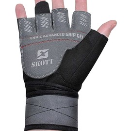 2016 Evo 2 Guantes de levantamiento de pesas con integrado Wrist Wrap support-double cosido para mayor durability-get grabados con la Best Body Building fitness crossfit y accesorios de ejercicio, Negro, Pequeño