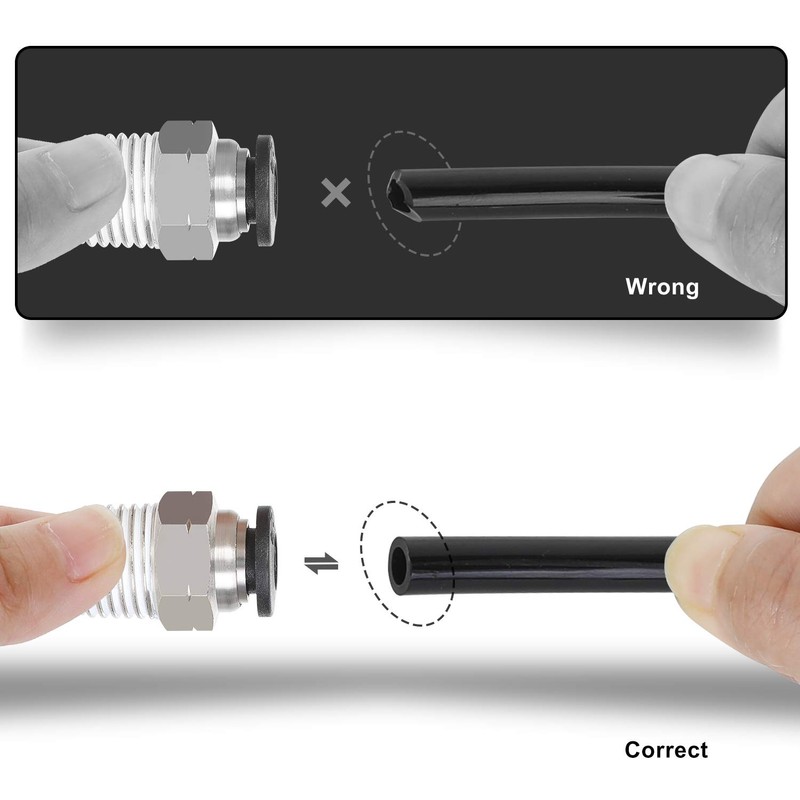 Hromee Air Line Tubing Kit, 1/4 Inch (6.35MM) OD x