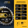 AMBOSS WERKZEUGE HM Circular Saw Blade, 216 x 30, Z24,