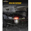 Partsam 12V LED Submersible Low Profile Rectangular Trailer Lights, Waterproof