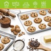 CEKEE Stainless Steel Baking Sheet Set of 4, Large Baking