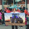 Decorative House Flag Yard Banner Wheat Harvest Tractor Print All