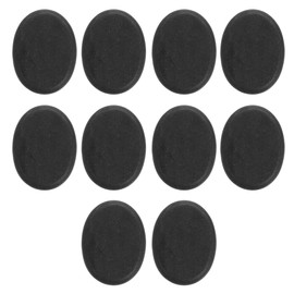 DOITOOL Volcanic Hot Stones 10-Piece Basalt Massage Rocks Set for Spa Therapy Heating Rocks for Facial and Body Warm Stone Massage