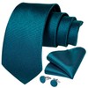 DiBanGu Conjunto de gemelos de seda para hombre con corbata