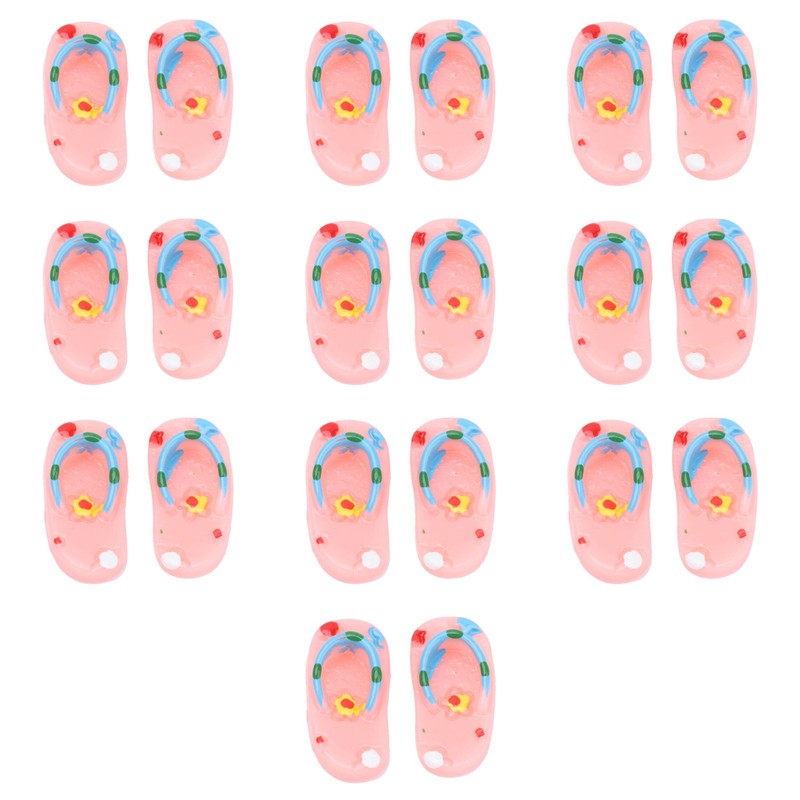 Mini Flip Flops Simulation Miniature Scene Models Dollhouse Accessories for