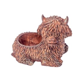 SWZY Highland Cow Gnomes Resin,Garden Highland Cow Statue,For Home Decor|Ideal Ornaments Friendship Gifts For Women & Men|Lovely Table Centerpiece & Living Room Accessories