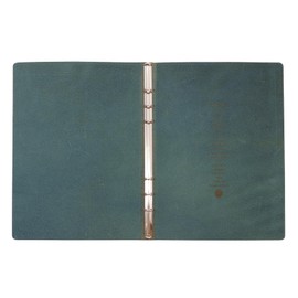 System Planner Plotter A5 Size Liscio / Rissio 0.4 inches (11 mm) [Brown] Leather Binder