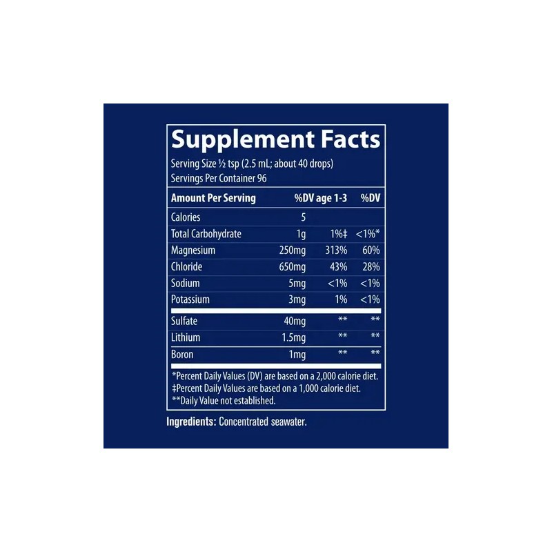 Trace Minerals Concentrace Drops 118ml Suplemento Minerales Naturales Sabor