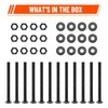 SPARKWHIZ 1/2 x 6 Inch Carriage Bolt Kit, Rust Resistance