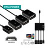 chenyang Micro USB Host OTG 3 Ports Hub Adapter Cable
