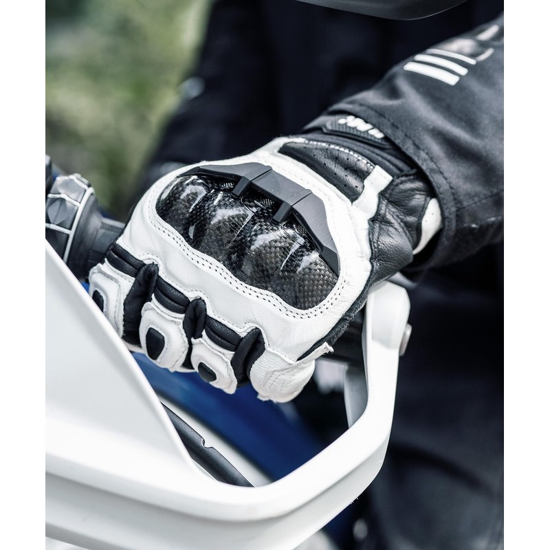 ILM Air Flow Leather Motorcycle Gloves Touchscreen for Men and