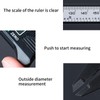 Electronic Digital Caliper, Digital Caliper with Long Jaw Measuring Tool