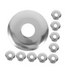 Gatuida Sprinkler Head Decorative Cover 10 Pcs Stainless Steel Wall