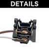 SANTUO 2Pcs H7 Low Beam Headlamp Bulb Wiring Adapter Socket