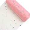 Yuanchuan Laser Sequin Glitter Tulle Rolls 6 inch x 10