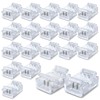 Innfeeltech 20 Pcs Strip Connector for 8MM 3 Pin LED