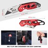 HAUTMEC Folding Utility Knife with 10-Pack SK2H Blades, Heavy-Duty Aluminum