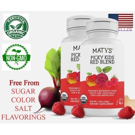 Matys 2 - MATYS Organic Picky Kids Red Fruit Vegetable VItamin Powder Exp 02/26