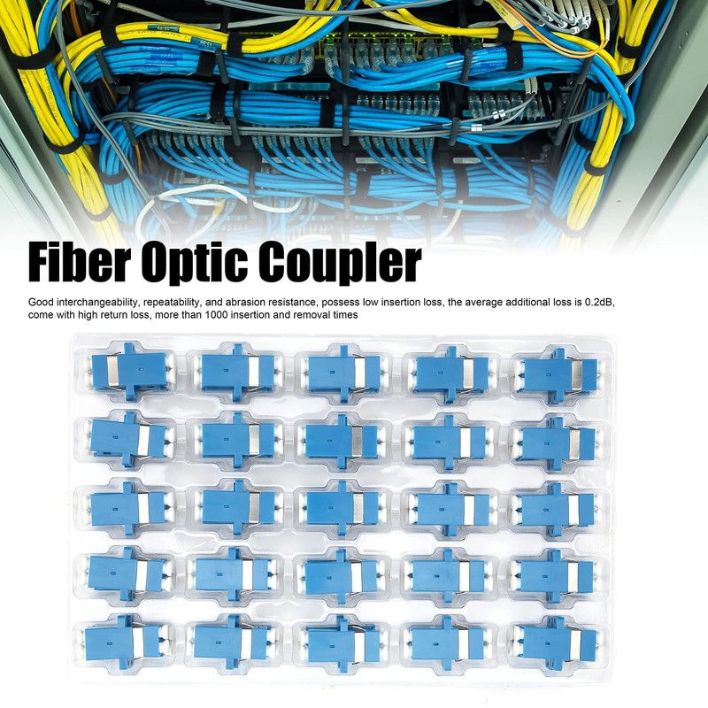 Fiber Optical Coupler LC to LC, UPC Duplex Flange Fibre