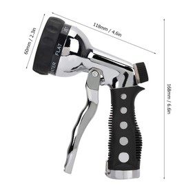 Fdit Boquilla de Manguera de Pistola de Agua Multifunción, Rociador de Jardín de Alta Presión, para Limpieza de Automóviles, Riego de Jardines, Limpieza del Hogar, Limpieza de Vidrios