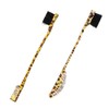 Dual-Head Eyebrow Brush Comb 2pcs Portable Eyebrow Grooming Tool for Precision Makeup Application for Makeup Artists and Everyday Use