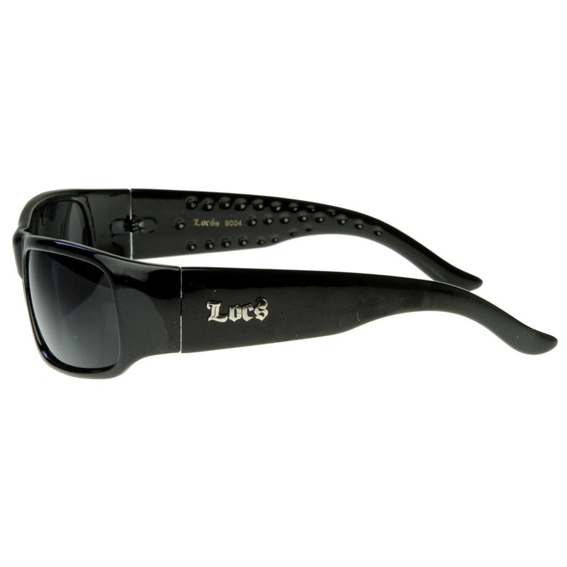 Hard Core Shades Classic Gangsta Locs Sunglasses (Black)