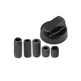 SOS Accessoire Black Universal Oven Knob with 5 Adapters for Oven Cooker 3666356120884 All Brands