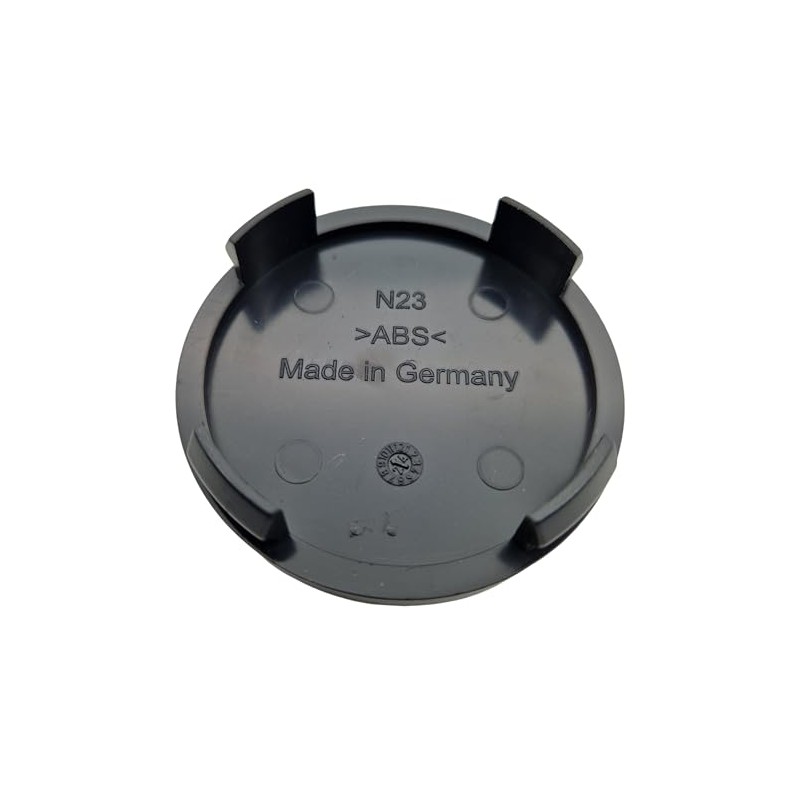 1X Alutec Nabendeckel 60mm Graphit (N23) Logo Silber - Original