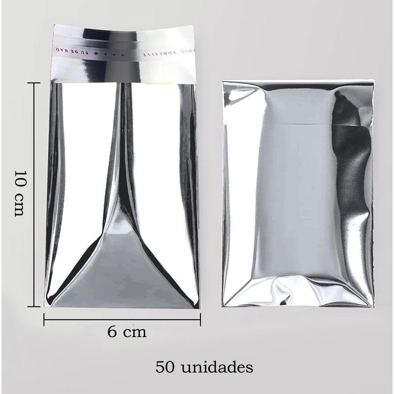 Metallic Envelopes with Self Seal Metallic Bags for Gifts, Office