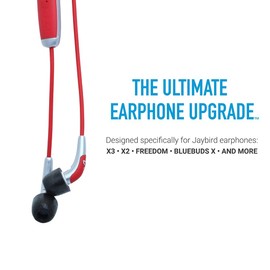 Comply Sport Pro Premium Memory Foam Earbud Tips for Jaybird Run, X3, X2, BlueBuds X, Freedom F5, Noise Reducing Replacement Tips - Small/Medium/Large - 3 Pairs