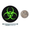 Neon Green Biohazard Warning Patrol Patch - 2" Round