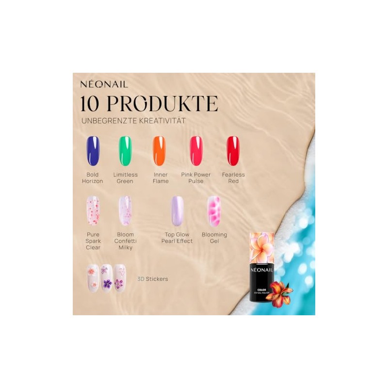 NÉONAIL Bloom Confetti Milky UV Nail Polish - Long-Lasting Color