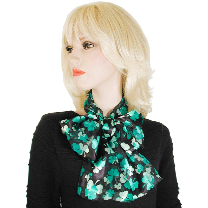 Evening Elegance Light and Bright St Patrick's Day Shamrock Scarf