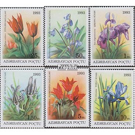 Aserbaidschan 91-96 (Complete.Issue.) unmounted Mint/Never hinged ** MNH 1993 Locals Flora (Stamps for Collectors) Plants/Mushrooms