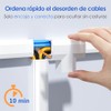 Yecaye Gran tamaño Canaletas para Cables Pared, Canaleta para Cables